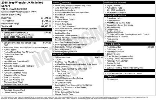 2018 Jeep Wrangler JK Unlimited Sahara