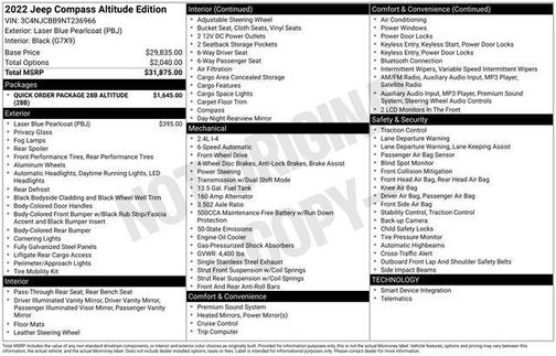 2022 Jeep Compass Altitude