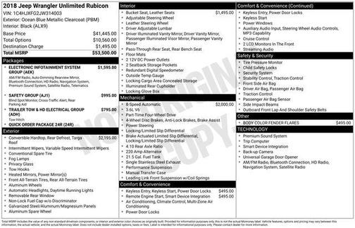 2018 Jeep Wrangler Unlimited Rubicon