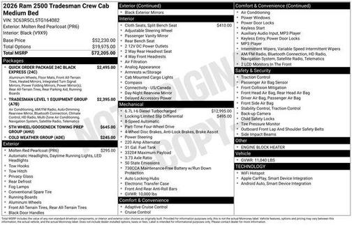 2026 RAM 2500 Tradesman