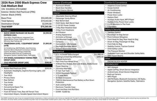 2026 RAM 2500 Tradesman