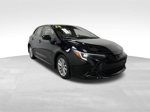 Midnight Black Metallic 2024 Toyota Corolla Hatchback SE