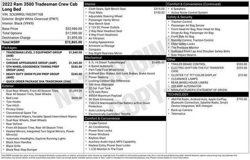 2022 RAM 3500 Tradesman