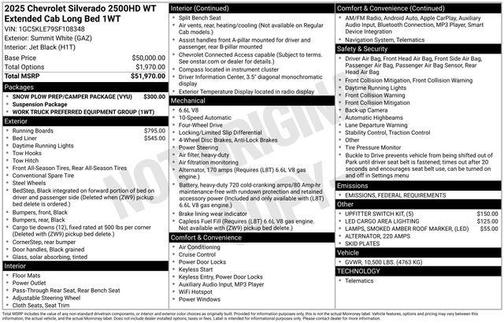 2025 Chevrolet Silverado 2500 WT