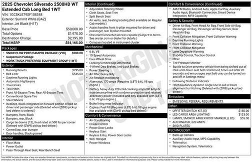 2025 Chevrolet Silverado 2500 WT