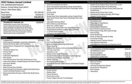 2023 Subaru Ascent Limited 7-Passenger