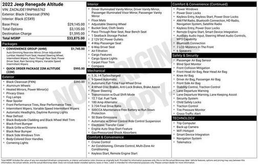 2022 Jeep Renegade Altitude