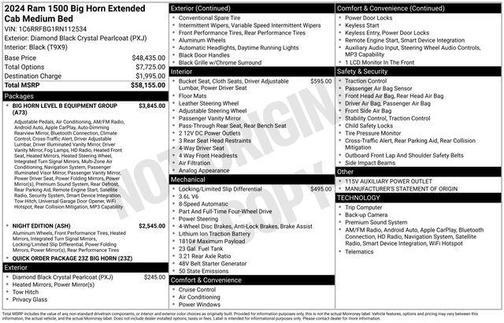 2024 RAM 1500 Big Horn/Lone Star