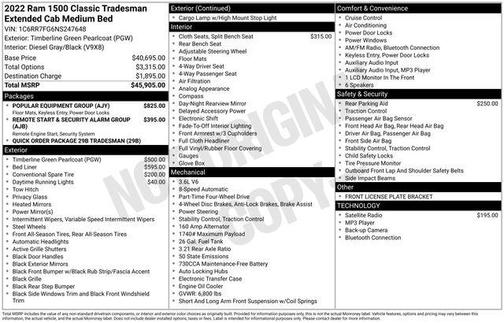 2022 RAM 1500 Classic Tradesman