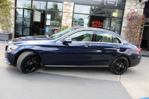 Blue 2018 Mercedes-Benz C-Class C 300 Sedan 4D