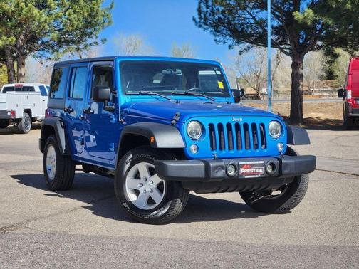 Hydro Blue Pearl 2015 Jeep Wrangler Unlimited Sport