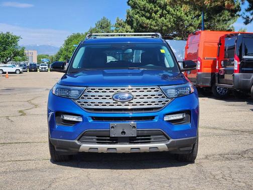 Blue Metallic 2021 Ford Explorer Limited
