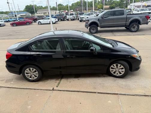 Crystal Black Pearl 2012 Honda Civic LX