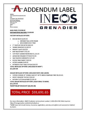 Inky Black 2025 INEOS Grenadier AWD