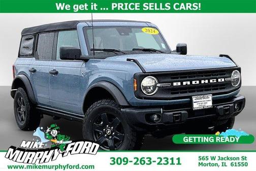 Azure Gray Metallic 2024 Ford Bronco Black Diamond