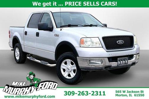 Silver 2004 Ford F-150 XLT SuperCrew Truck
