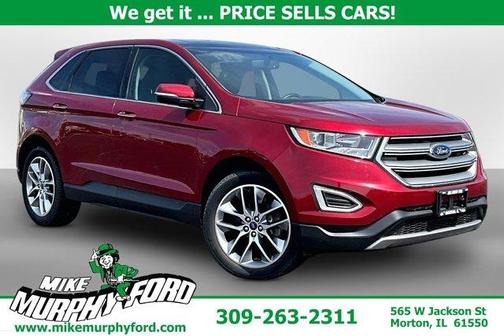Ruby Red Metallic 2018 Ford Edge Titanium