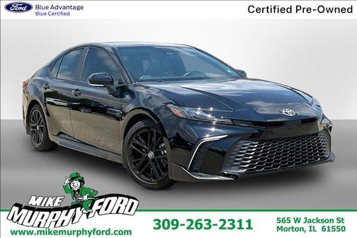 Midnight Black Metallic 2025 Toyota Camry SE
