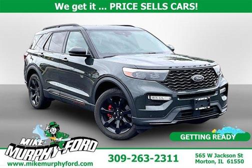Green Metallic 2023 Ford Explorer ST
