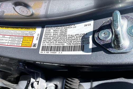 Silver 2024 Honda Accord EX