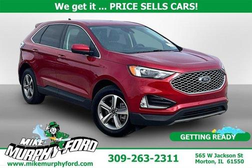 Red Metallic 2024 Ford Edge SEL