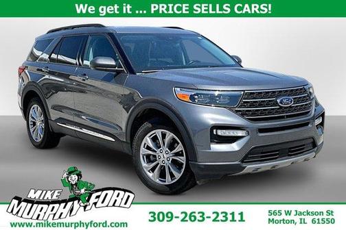Gray Metallic 2023 Ford Explorer XLT