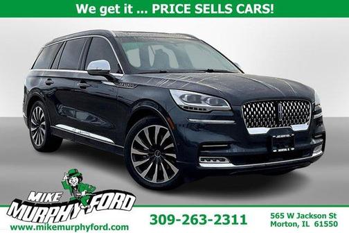 Blue 2021 Lincoln Aviator Black Label Grand Touring AWD