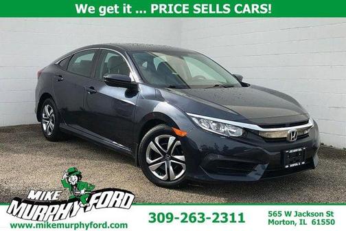 Blue 2016 Honda Civic LX