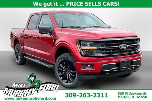 Rapid Red Metallic Tinted Clearcoat 2025 Ford F-150 XLT Truck