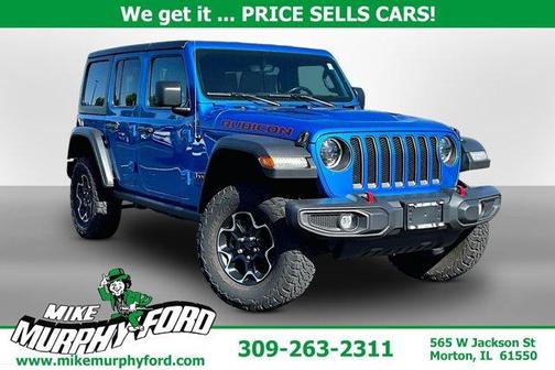 Hydro Blue Pearlcoat 2023 Jeep Wrangler Rubicon