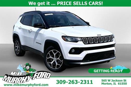 Bright White Clearcoat 2024 Jeep Compass Limited