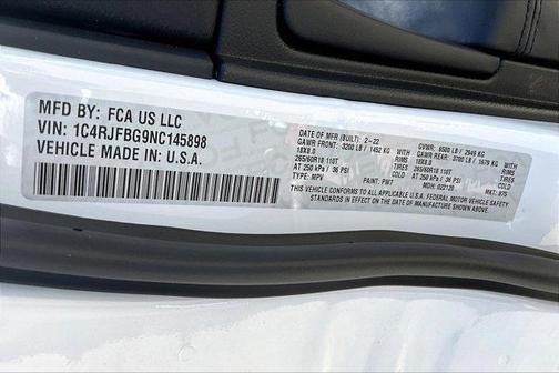 2022 Jeep Grand Cherokee WK Limited