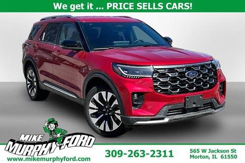 Rapid Red Metallic Tinted Clearcoat 2026 Ford Explorer Platinum