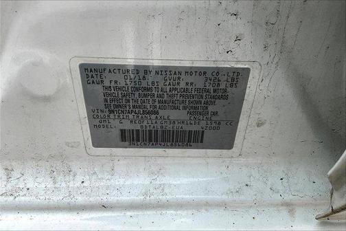 2018 Nissan Versa 1.6 SV