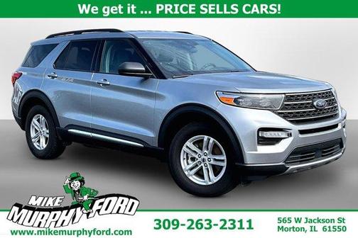 Iconic Silver Metallic 2024 Ford Explorer XLT