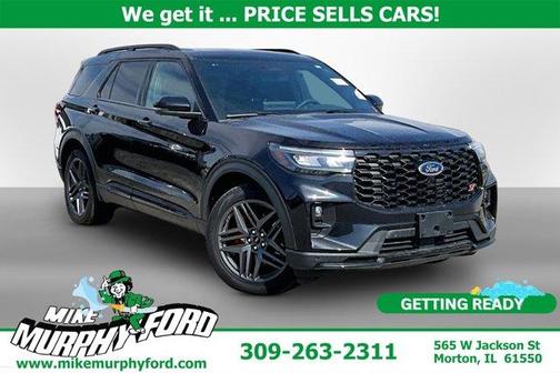 Black Metallic 2025 Ford Explorer ST 4WD