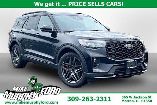 Black Metallic 2025 Ford Explorer ST 4WD