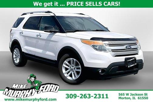 White Platinum Clearcoat Metallic 2011 Ford Explorer XLT