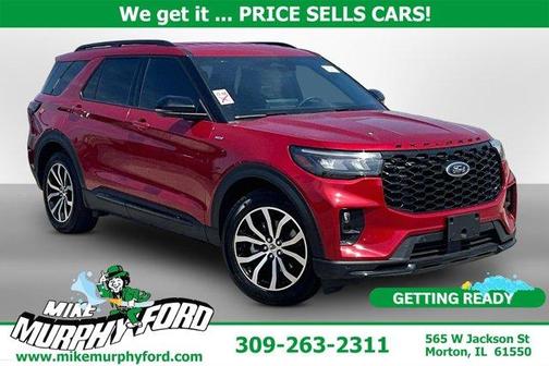 Red Metallic 2025 Ford Explorer ST-Line
