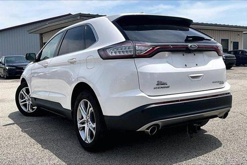 White Platinum Clearcoat Metallic 2016 Ford Edge Titanium