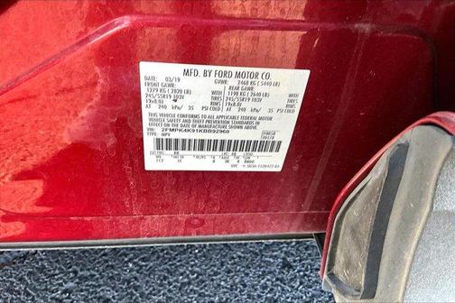 Ruby Red Metallic 2019 Ford Edge Titanium