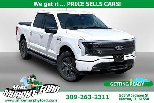 Oxford White 2023 Ford F-150 Lightning XLT
