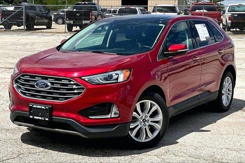 Red Metallic 2021 Ford Edge Titanium