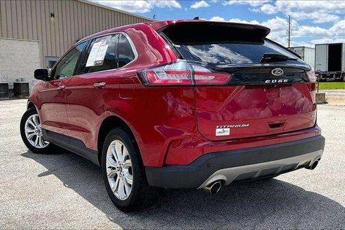 Red Metallic 2021 Ford Edge Titanium