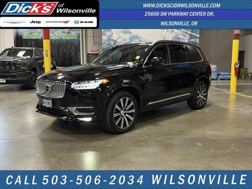 Black 2024 Volvo XC90 B6 Plus Bright Theme 7-Seater