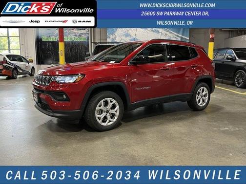 Red 2025 Jeep Compass Latitude