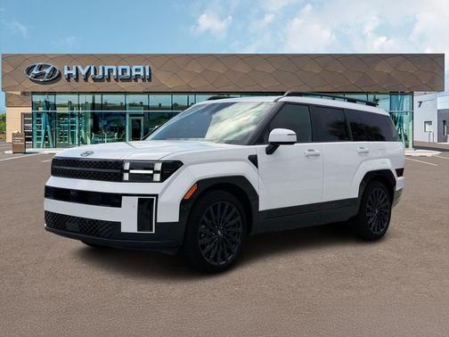 Serenity White 2027 Hyundai SANTA FE Calligraphy