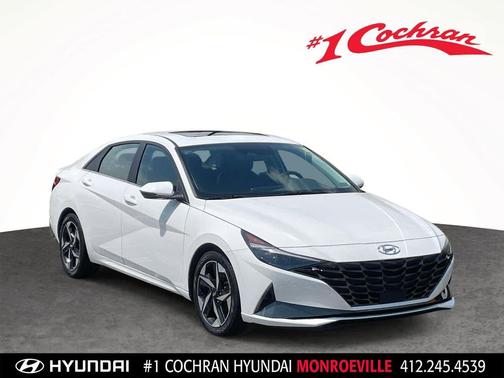 Lunar White 2023 Hyundai ELANTRA HEV Limited