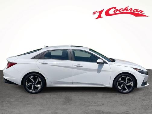 Lunar White 2023 Hyundai ELANTRA HEV Limited