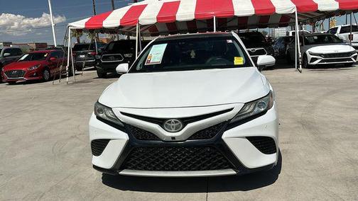 White 2018 Toyota Camry XSE